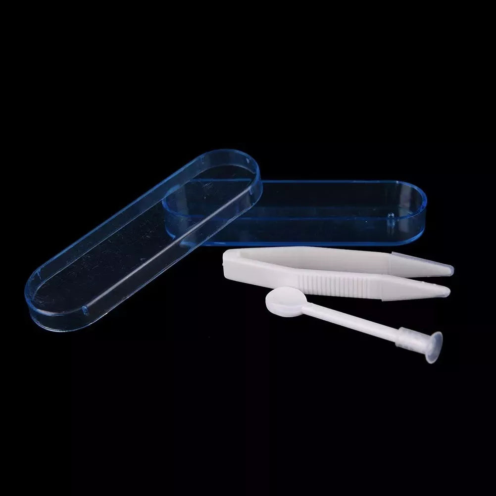 Set Pinzas Y Aplicador Ventosa Para Lentes De Contacto